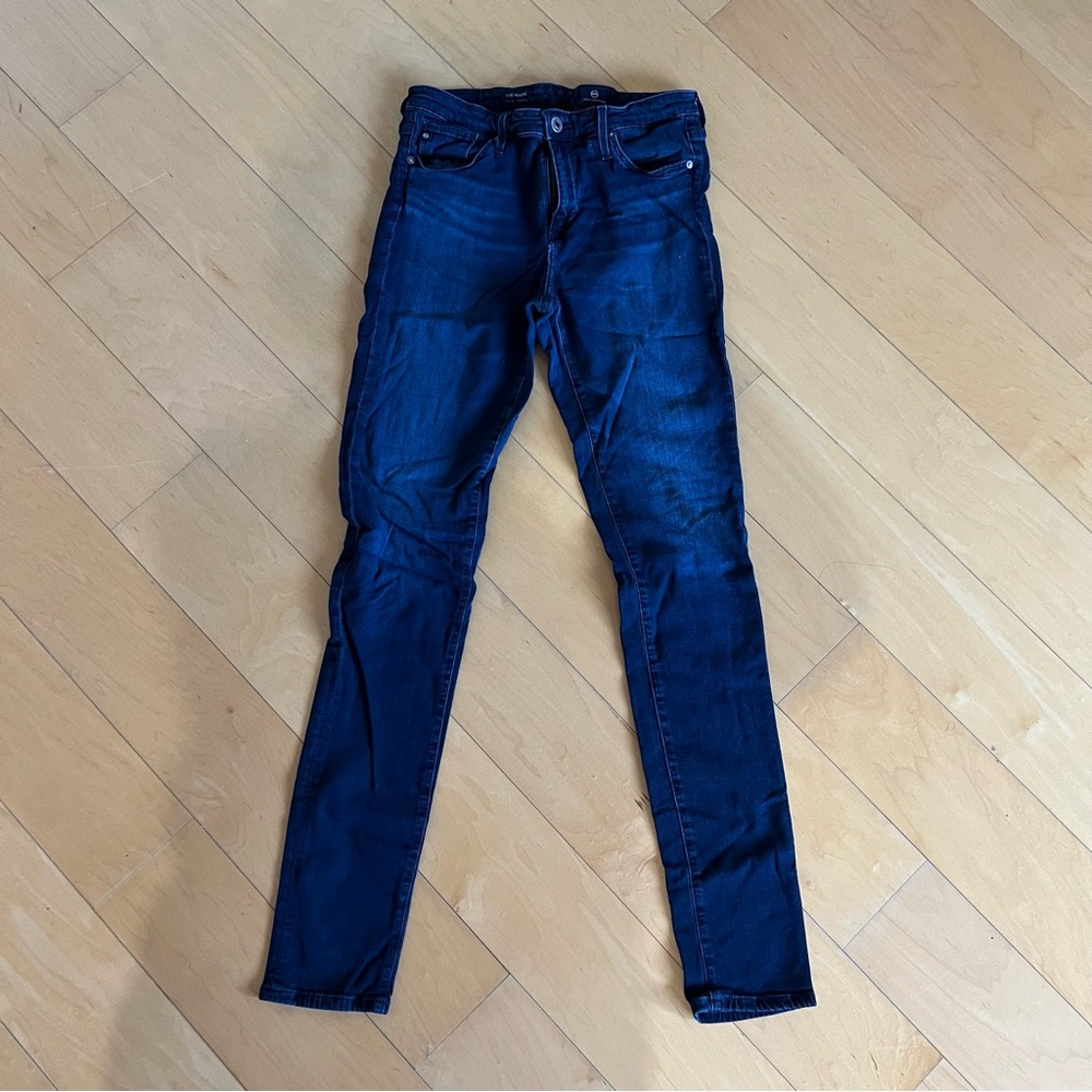 Adriano Goldschmied Womens Denim Dark Wash Jeans Mid-rise Legging 28